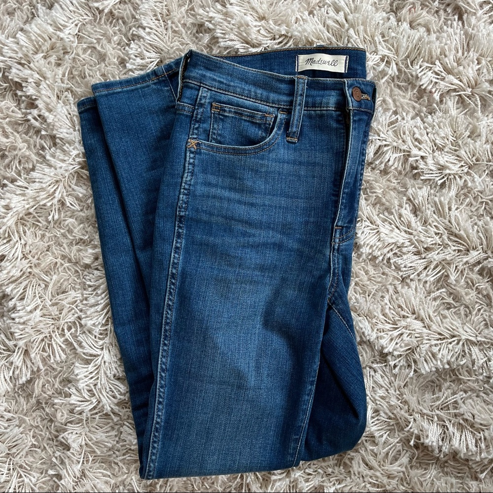 EUC 10” high-rise roadtripper skinny jeans playford wash size 25